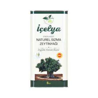 Erken Hasat Naturel Sızma Zeytinyağı 5 Lt Teneke Erken Hasat Naturel Sızma Zeytinyağı 5 Lt Teneke